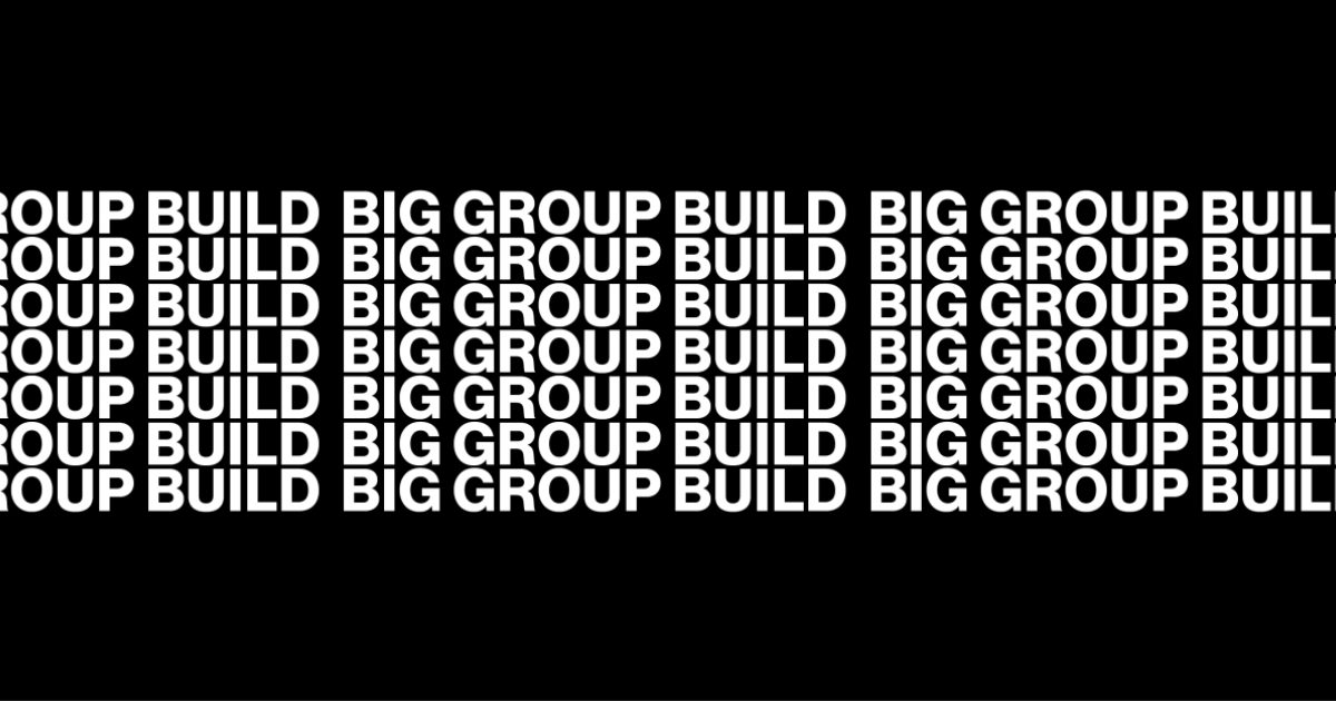 Big Group Build Cardboard City MIT Museum